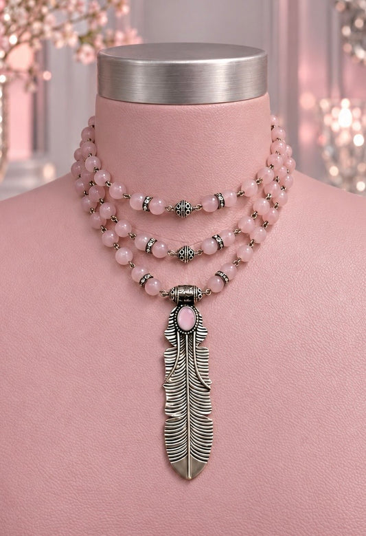 “Plume Fatale” Choker Style Necklace.