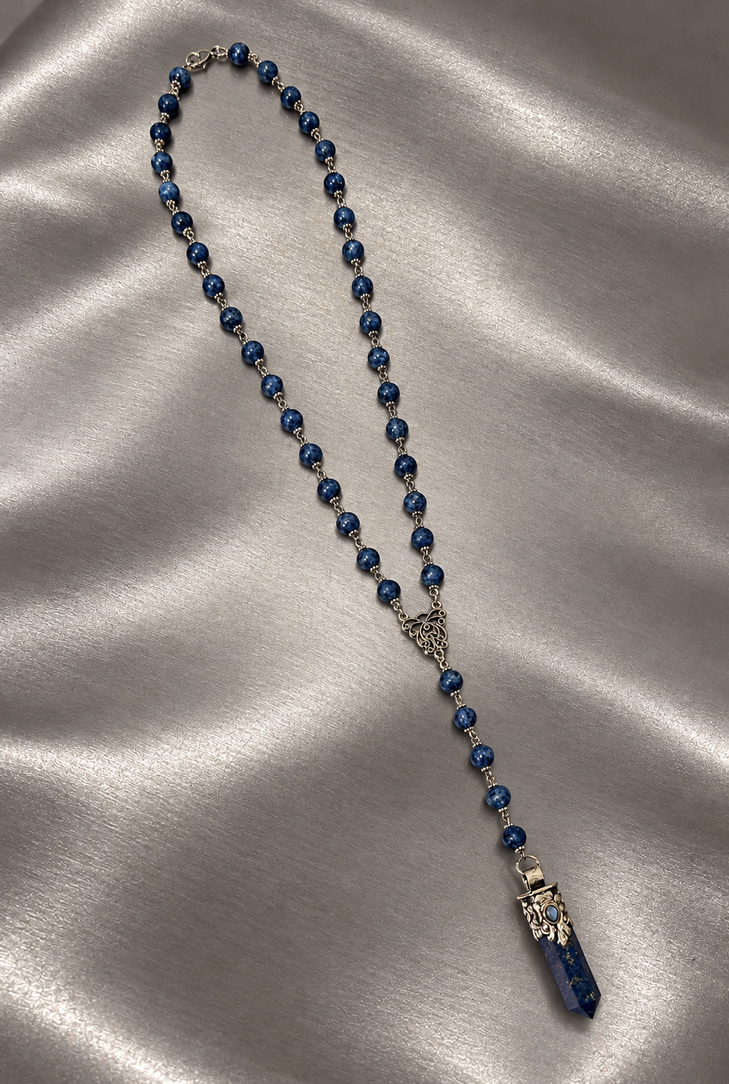 “Divine Intervention” Lapis Rosary