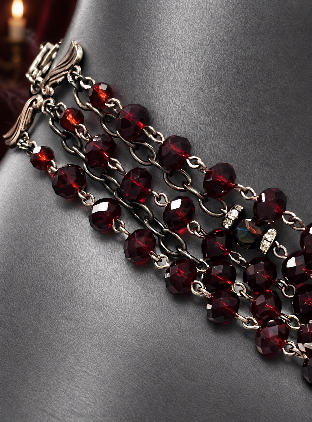 “Dark Romance” 5 Strand Necklace