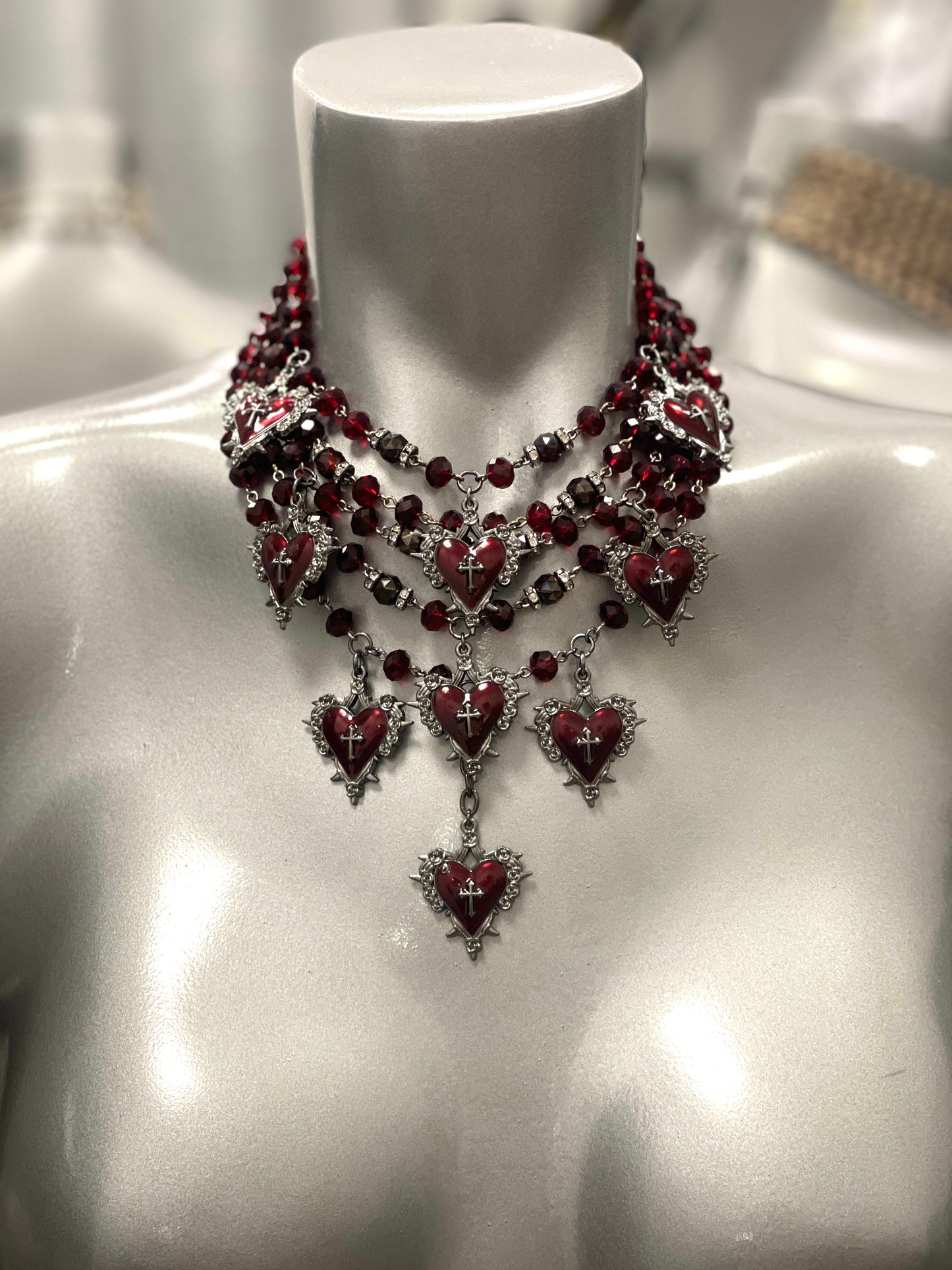 “Dark Romance” 5 Strand Necklace