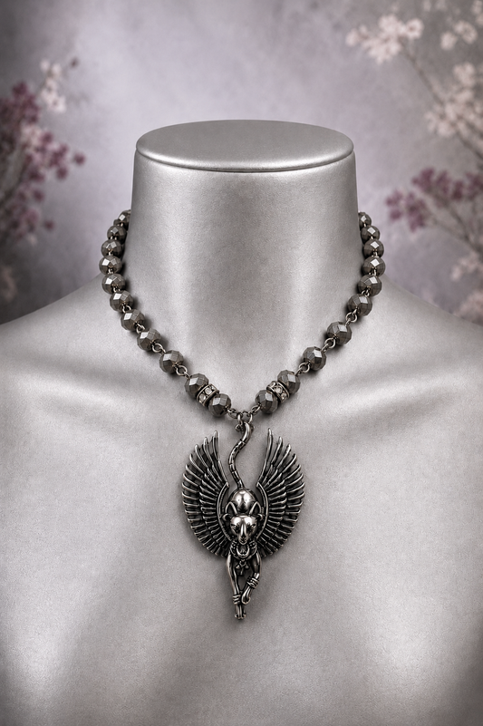“Bastet Beauty” Crystal Necklace