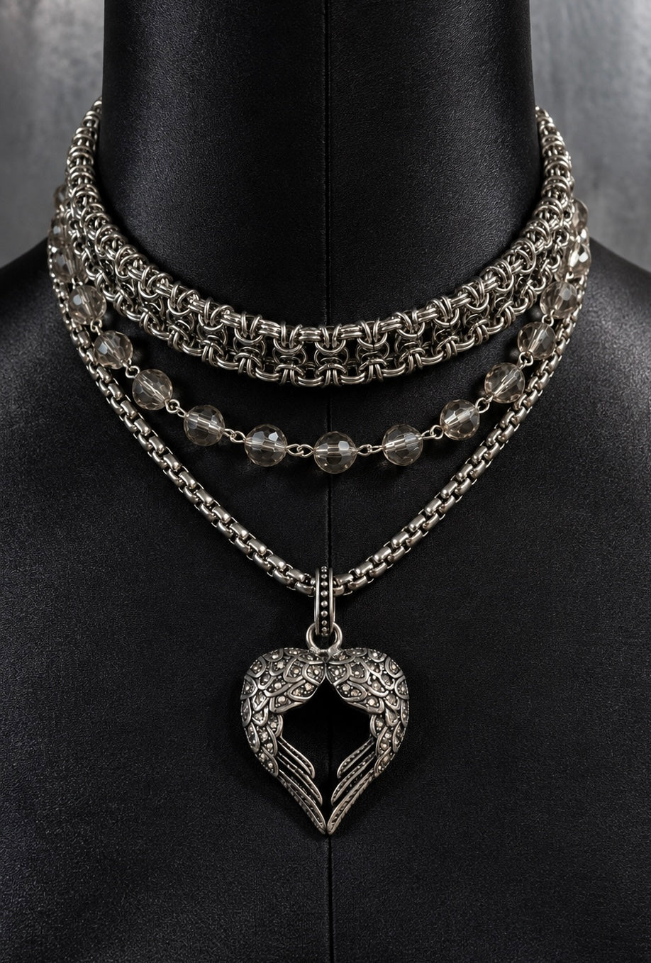 “Holiday Collar & Choker” in Silver”