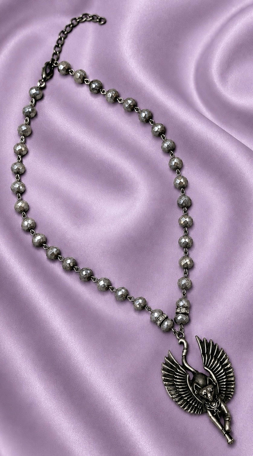 “Bastet Beauty” Crystal Necklace