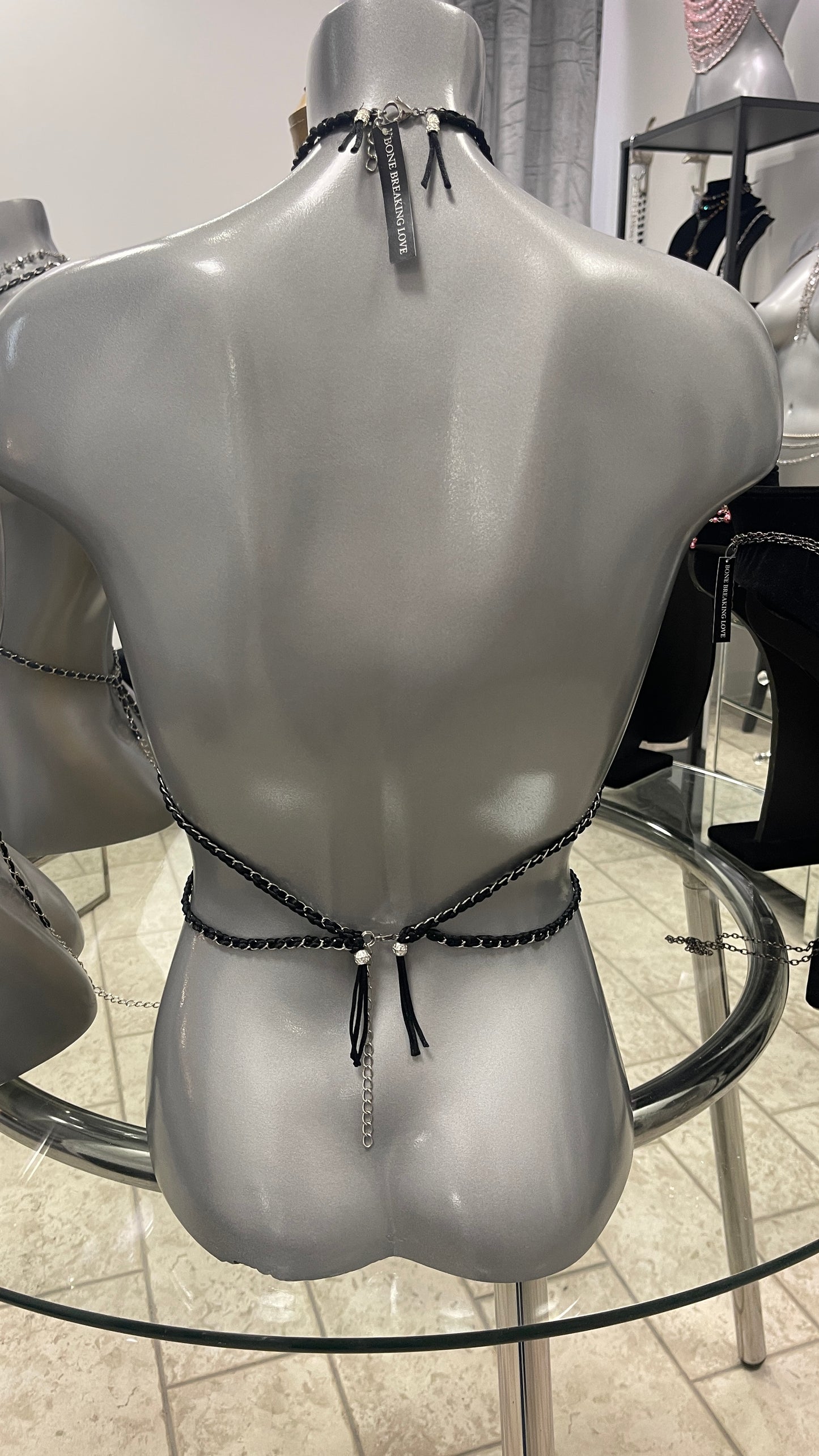 “Black Magic Woman” Crystal Harness