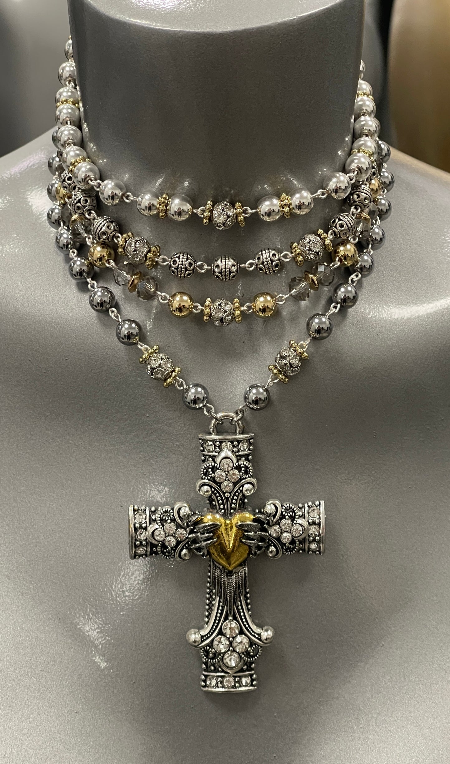 “Seraphim’s Keep” 4 Strand Choker Necklace