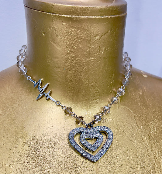 “Heart Beat” Choker Necklace