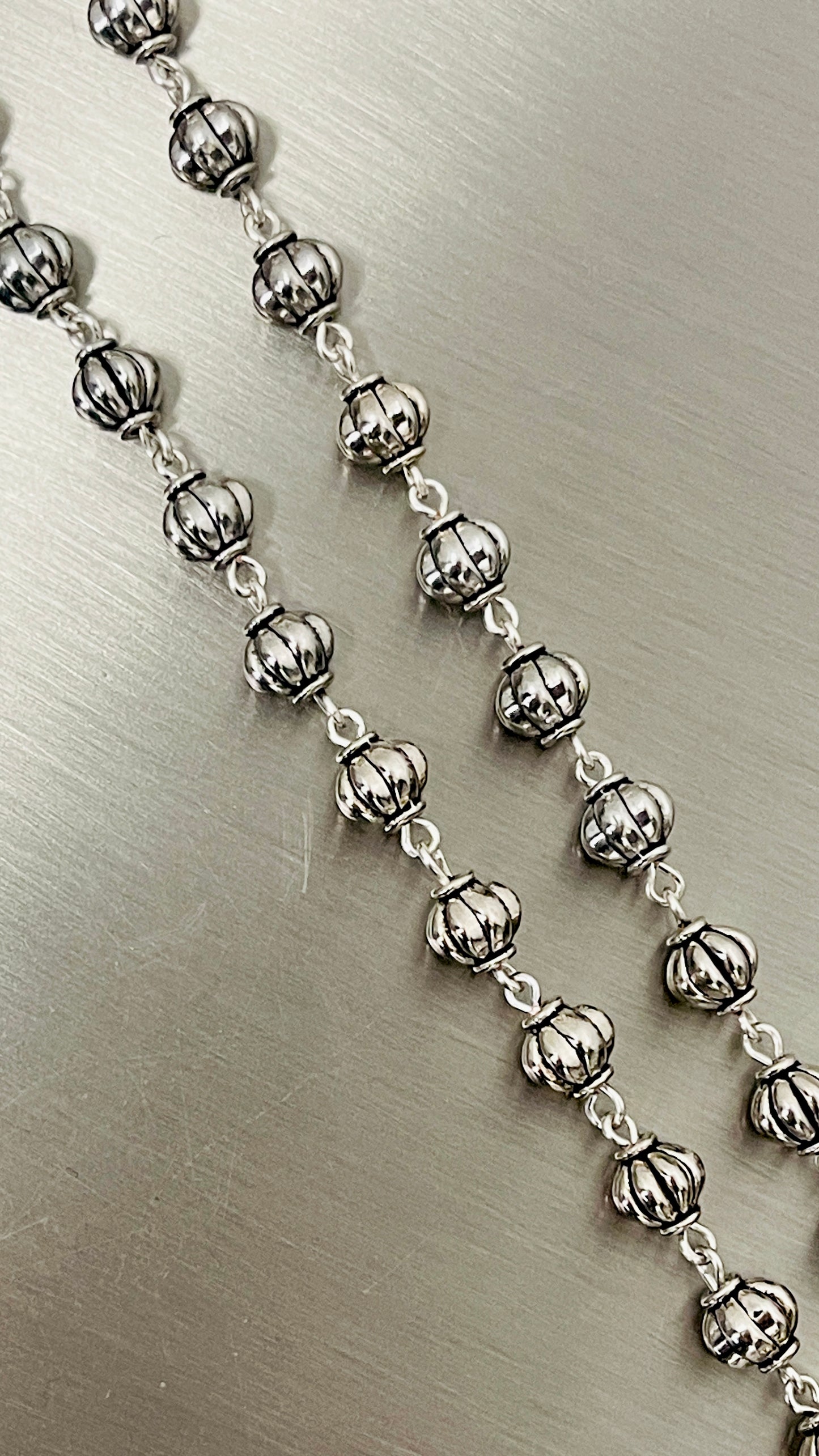 “Confess” 3Dcross & Rosary Chain