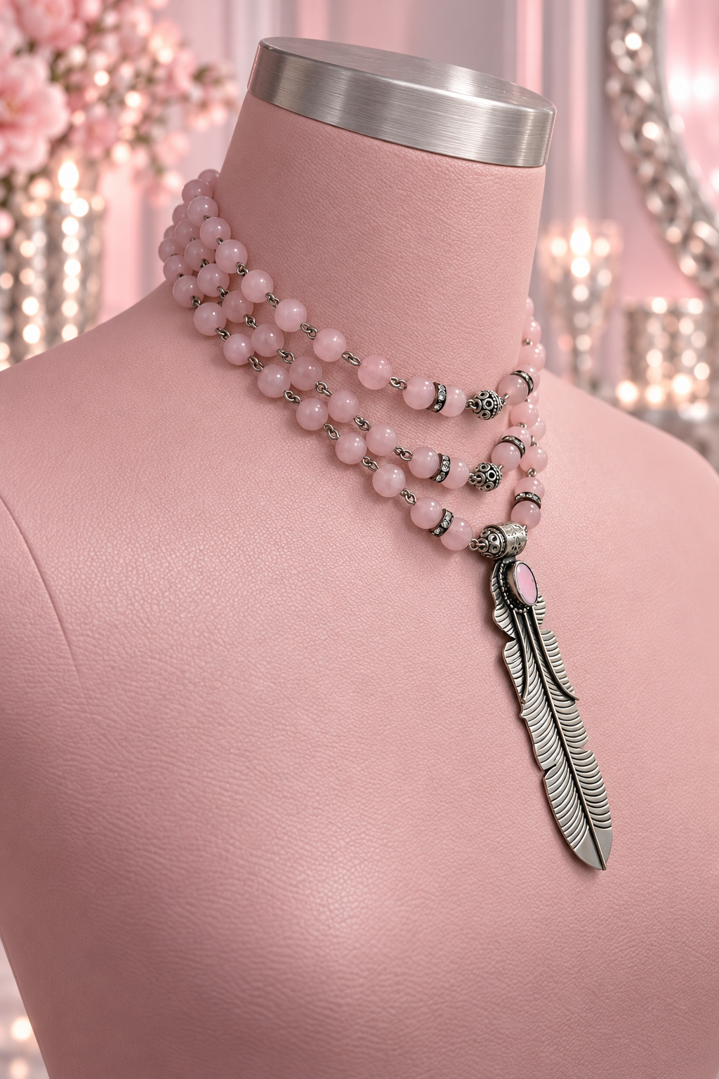 “Plume Fatale” Choker Style Necklace.