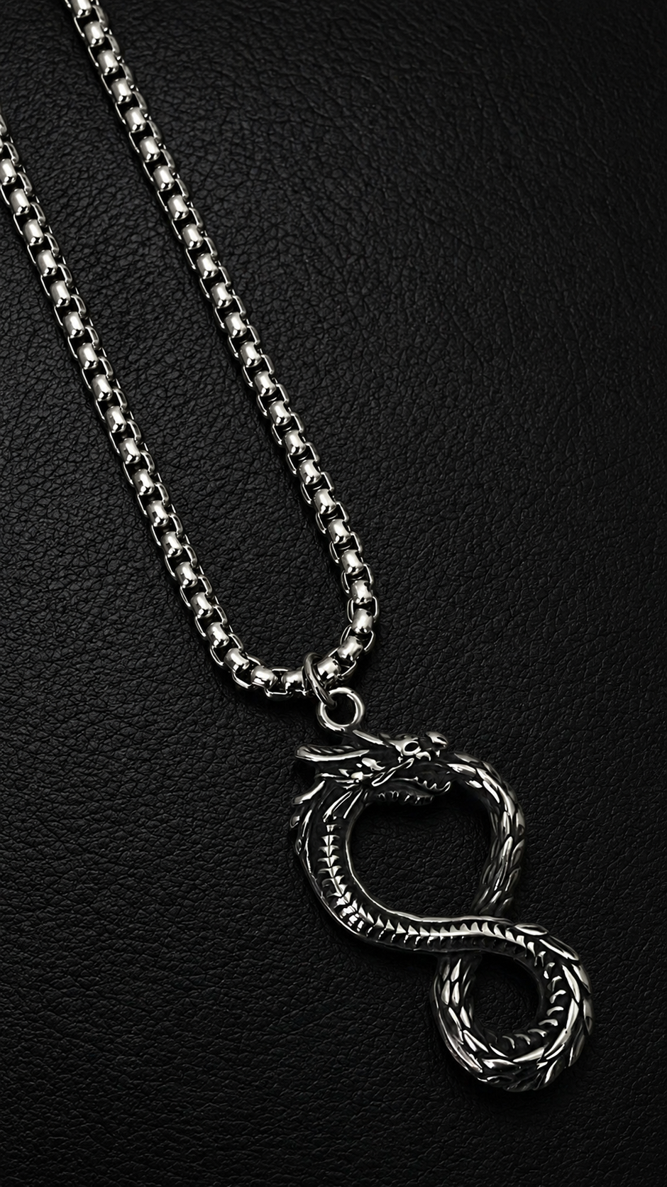“Ouroboros” Stainless Steel Necklace
