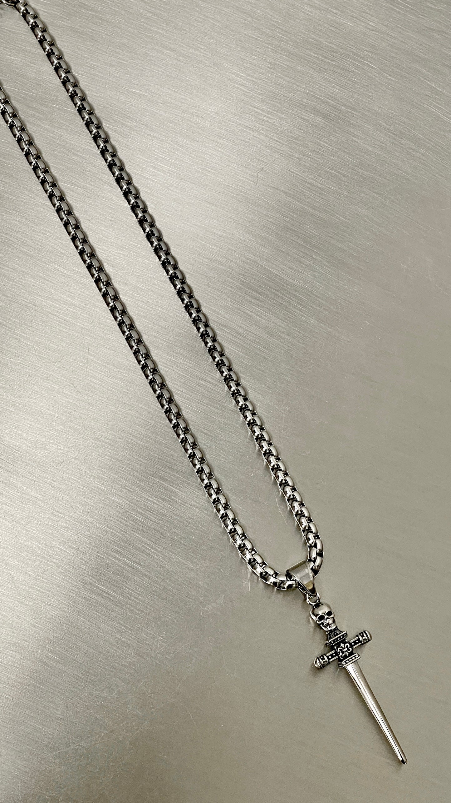 Skull & Sword Necklace