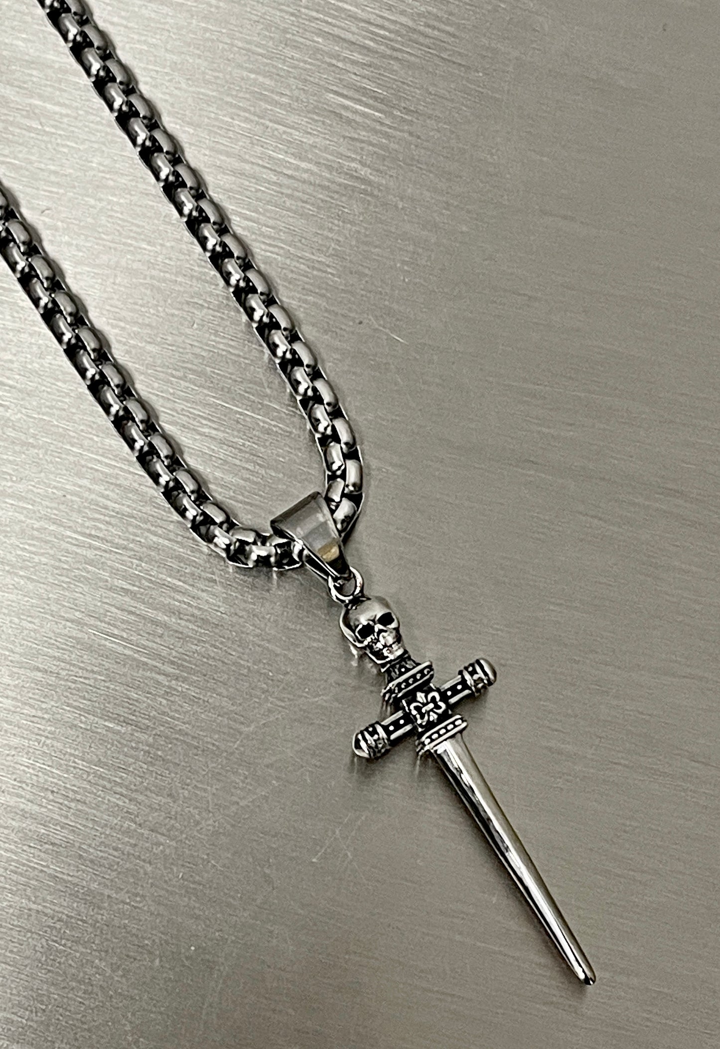 Skull & Sword Necklace