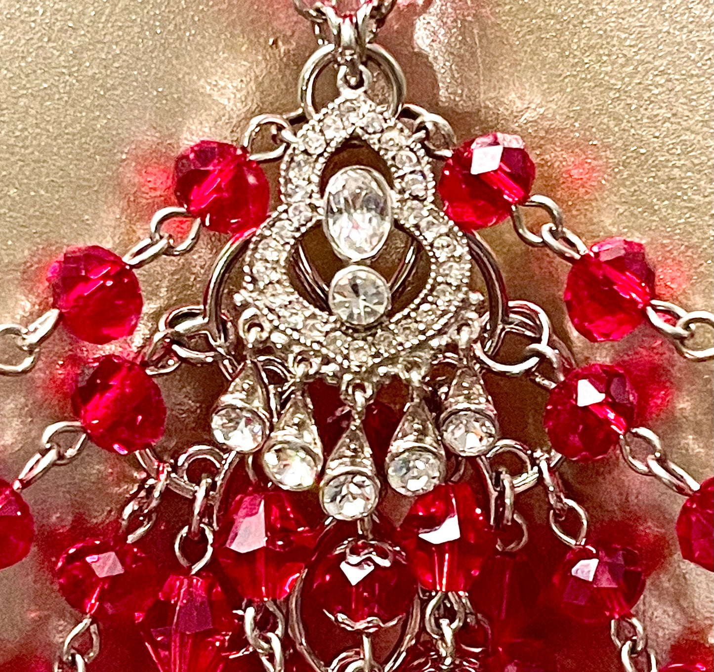 “Lady Red Light” Crystal Bralette