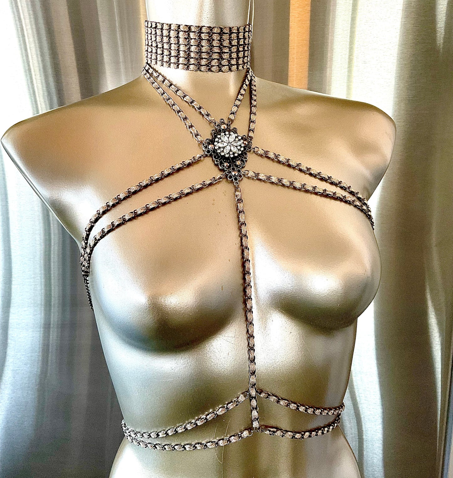 “High Priestess” Harness & Matching Choker
