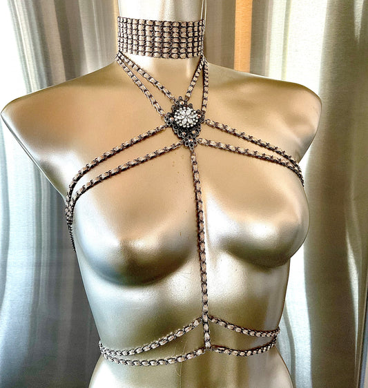 “High Priestess” Harness & Matching Choker