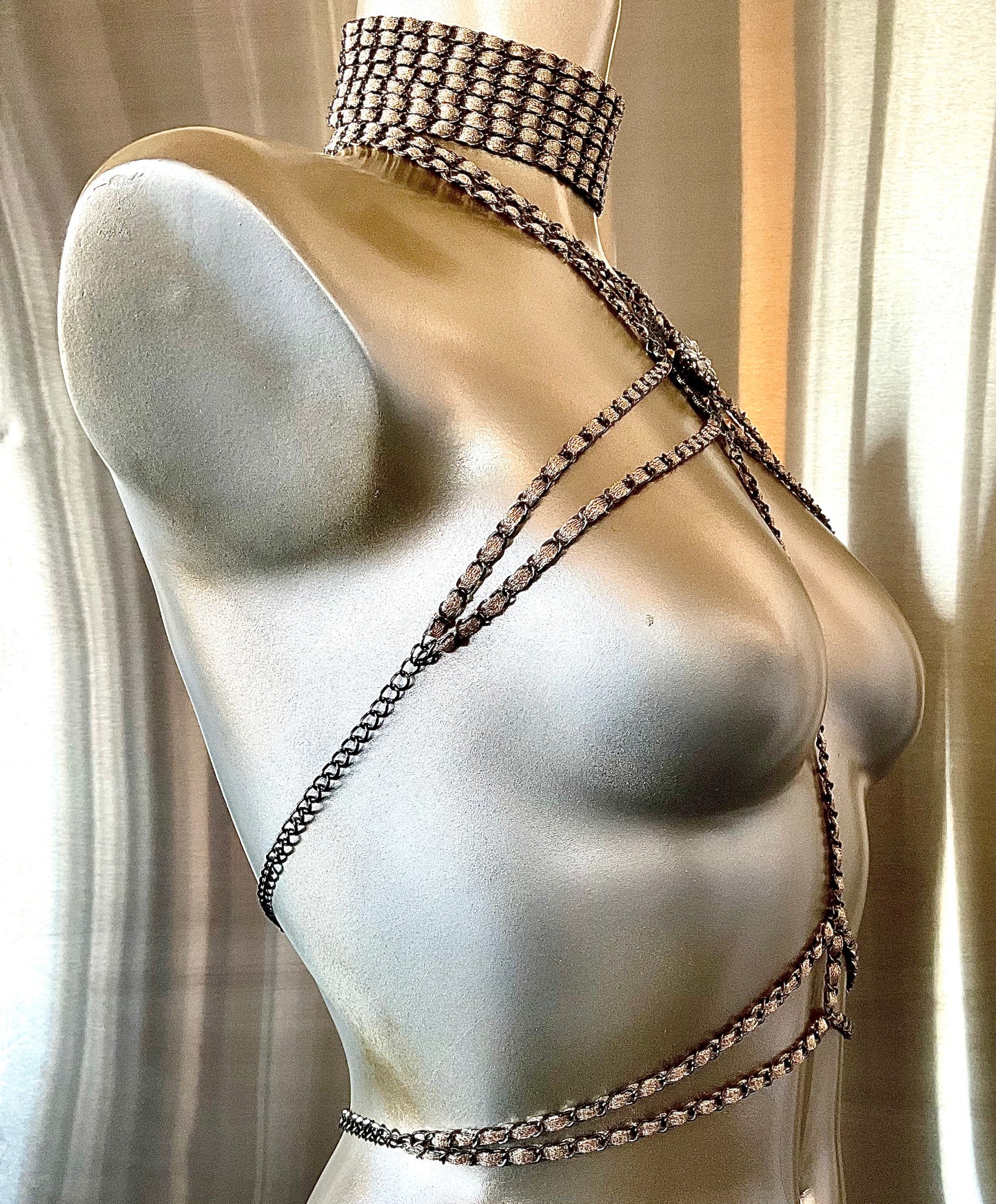 “High Priestess” Harness & Matching Choker