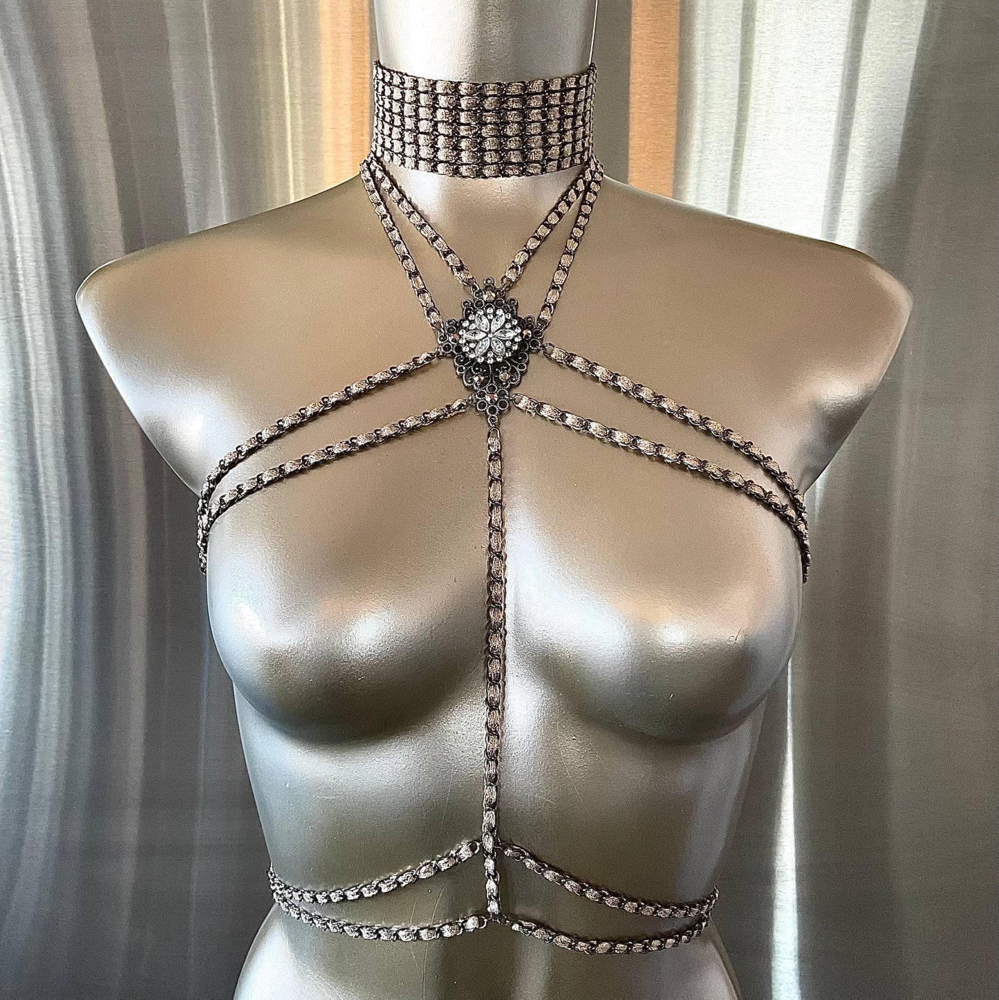 “High Priestess” Harness & Matching Choker