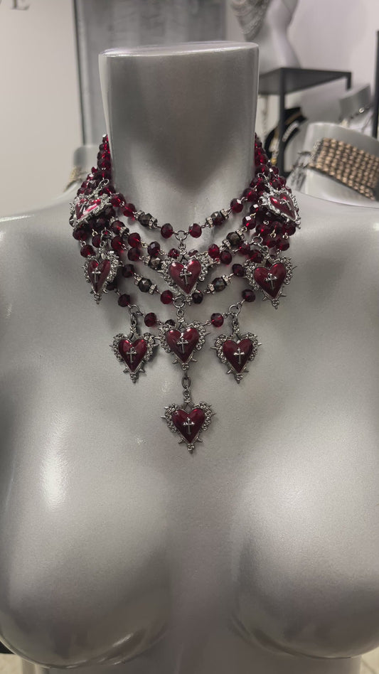 “Dark Romance” 5 Strand Necklace